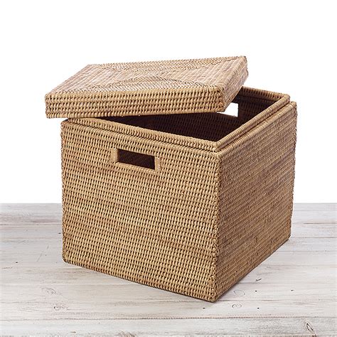 square storage box with lid